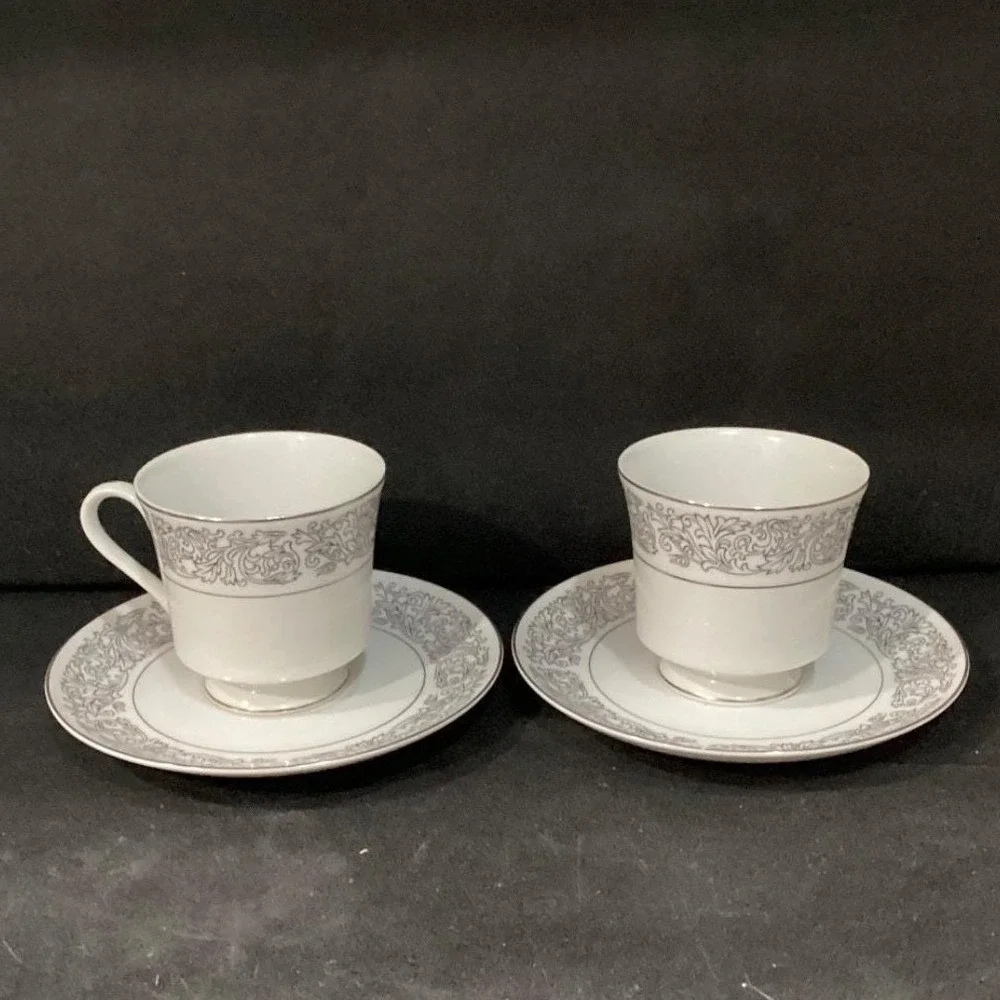 Brookwood Porcelain by Interpace Corporation‎ M2001 Santiago 2 Cups & Saucers